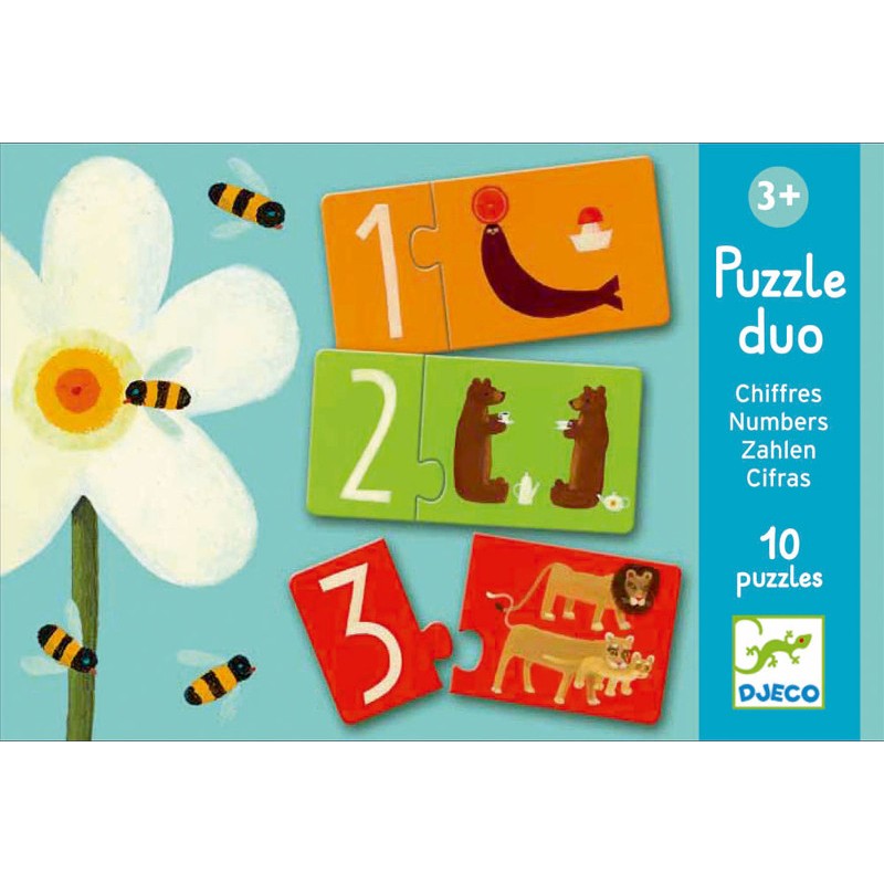 Puzzle Duo Numeri Djeco
