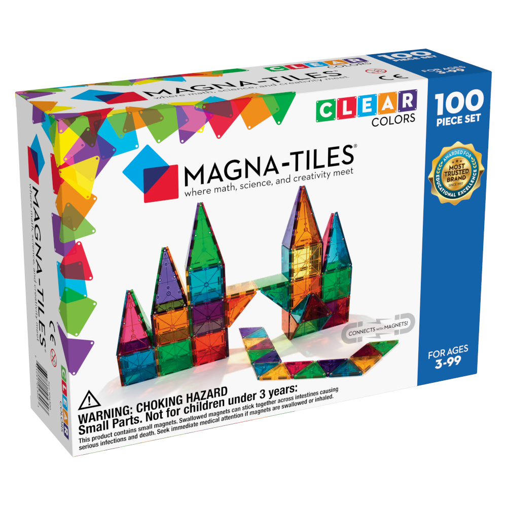 Set Classico Costruzioni da 100 pezzi Magna-Tiles